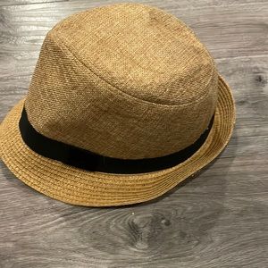 EUC CYD Jute & Paper 100% Paper Fidora Hat Size Med